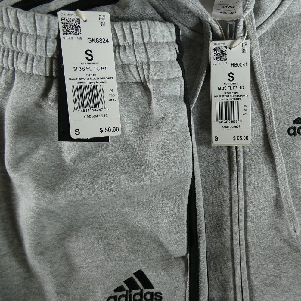 Adidas Women's M Men's Small Two Piece Track Set Jacket HB0041 Pants GK8824 - Picture 7 of 12